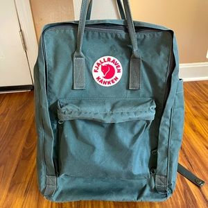Fjallraven Kanken Backpack 17” with Laptop Sleeve - Deep Forest Green